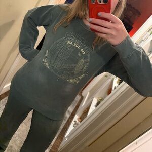 Comfort Colors Green Graphic Sweatshirt